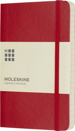 Moleskine Classic Softcover Notizbuch Taschenformat – liniert als Werbeartikel