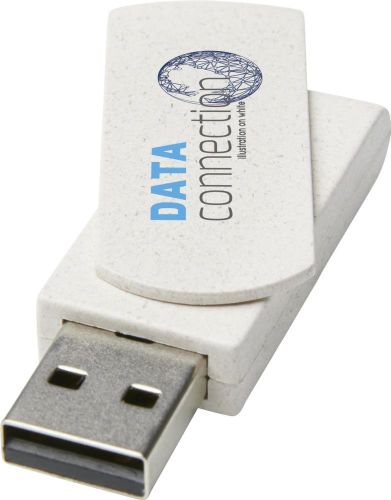 USB-Stick Rotate aus Weizenstroh als Werbeartikel