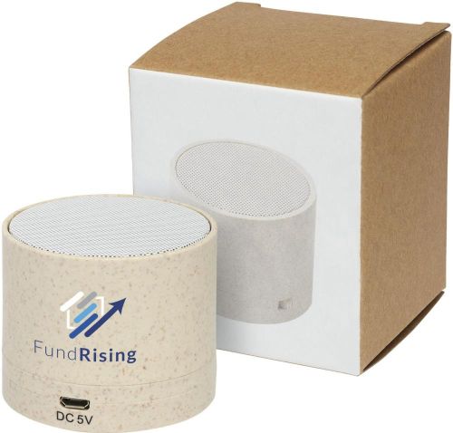 Kikai Bluetooth®-Lautsprecher aus Weizenstroh als Werbeartikel