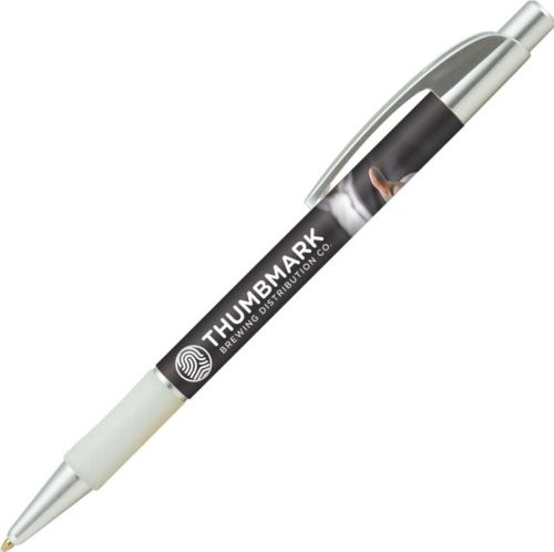 ‭Lebeau Metallic Kugelschreiber ‭mit Grip als Werbeartikel