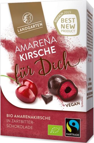 Bio Amarenakirsche in Zartbitter-Schokolade Premium Box 