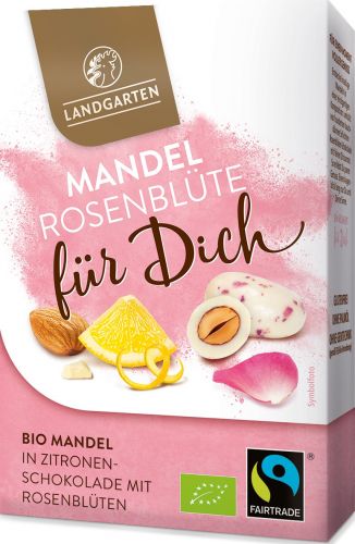 Bio Mandel-Rosenblüte in Zitronen-Schokolade Premium Box 