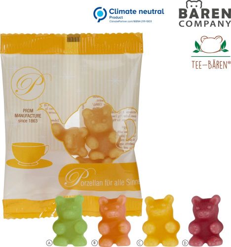 Tee-Bären® im konventionellen Tütchen als Werbeartikel
