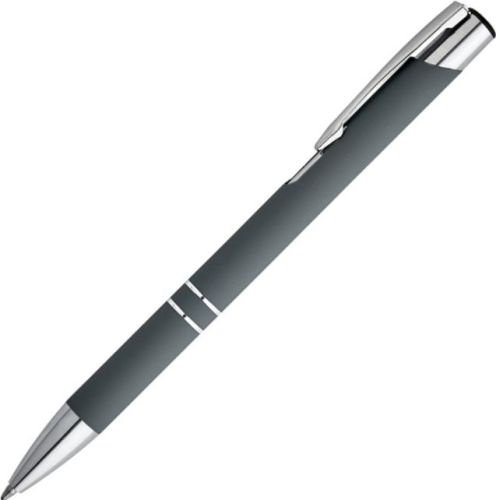 Kugelschreiber aus Aluminium mit Gummifinish Beta Soft als Werbeartikel