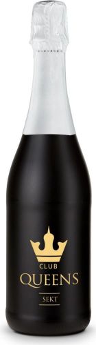 Sekt Cuvée – Flasche schwarz, 0,75 l als Werbeartikel