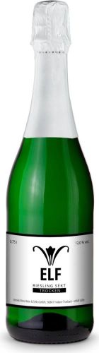 Sekt – Riesling – Flasche grün, 0,75 l als Werbeartikel