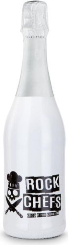 Sekt Cuvée - Flasche weiß-lackiert - 0,75 l