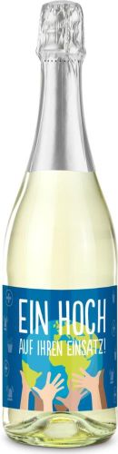 Sekt Cuvée - Flasche klar, 0.75 l als Werbeartikel