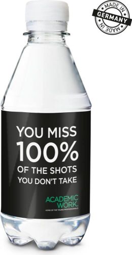 330 ml PromoWater – Mineralwasser, still, Hergestellt in Deutschland als Werbeartikel