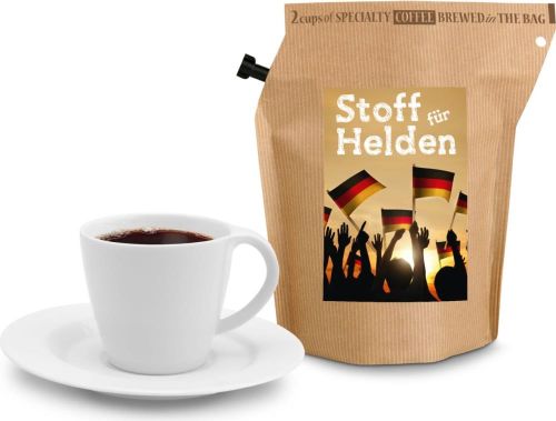Deutschland FAN-Kaffee, wiederverwendbarer Brühbeutel als Werbeartikel