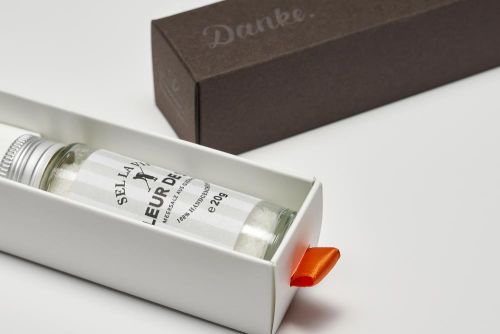 Individualisierbare Mini Dankebox - Fleur de Sel aus Guérande als Werbeartikel