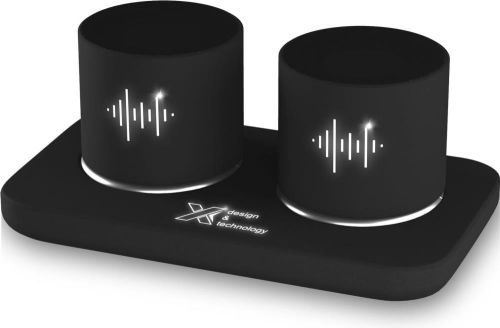 SCX.design S40 Lautsprecher-Set mit Leuchtlogo