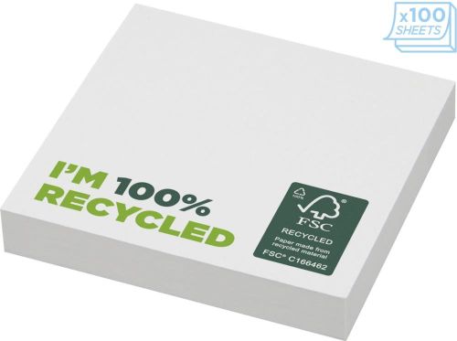 Sticky-Mate® recycelte Haftnotizen 75 x 75 mm als Werbeartikel