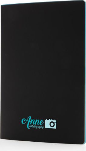 Softcover PU Notizbuch mit farbigem Beschnitt als Werbeartikel