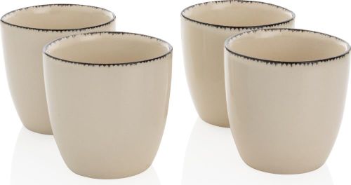 Ukiyo 4-tlg. Keramik-Trinkbecher-Set als Werbeartikel