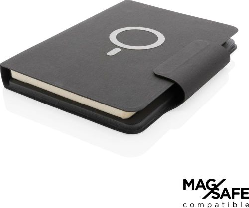 Artic magnetisches 10W Wireless Charging Notizbuch als Werbeartikel