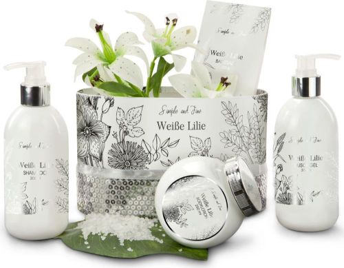 Wellness-Set: Weiße Lilie als Werbeartikel