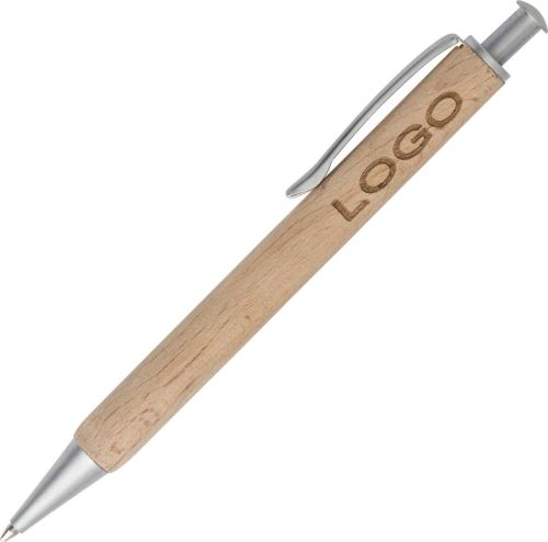 Kugelschreiber aus Buchenholz Marissa als Werbeartikel