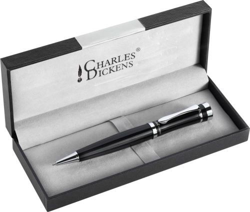 Charles Dickens Kugelschreiber aus Metall Bibi als Werbeartikel