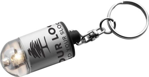 Schlüsselanhänger mit Taschenlampe Carly als Werbeartikel