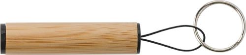 Mini-Taschenlampe aus Bambus mit Schlüsselanhänger Ilse als Werbeartikel