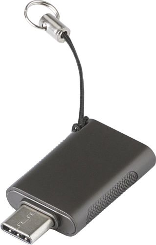 USB-Stick aus verzinkter Oberfläche Ringelblume als Werbeartikel