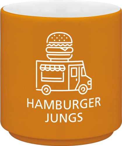 Porzellanbecher Hamburg ohne Henkel - 0,25 l als Werbeartikel