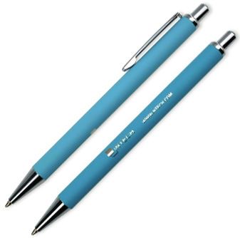 Metallkugelschreiber Superior Standard, Mine 1 mm blau als Werbeartikel