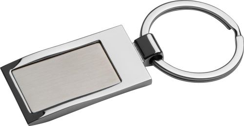 Metall Schlüsselanhänger, rechteckig als Werbeartikel
