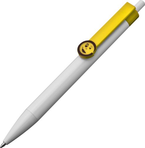 Kugelschreiber mit Clip Gesicht, 14441 als Werbeartikel