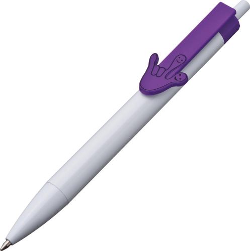 Kugelschreiber mit Handclip als Werbeartikel