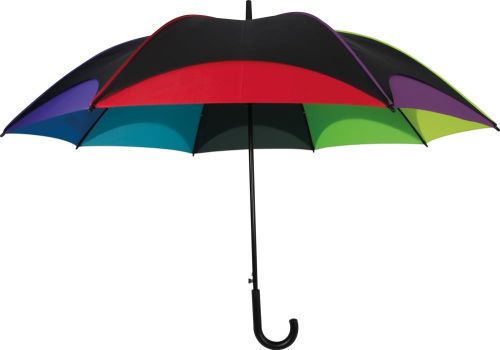 Automatik Regenschirm in Regenbogefarben, 40870 als Werbeartikel