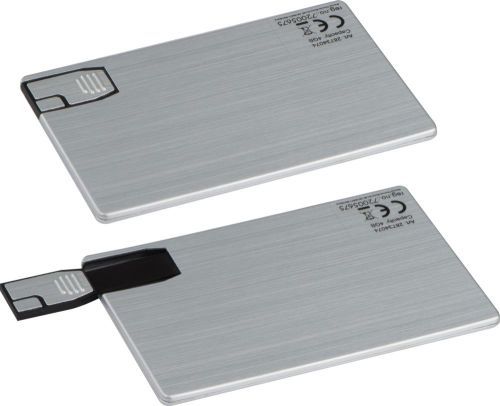 USB-Karte aus Metall als Werbeartikel