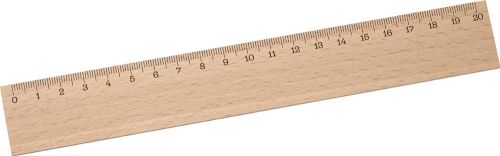 Lineal Holz 20 cm als Werbeartikel