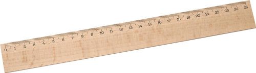 Lineal Holz 25 cm als Werbeartikel