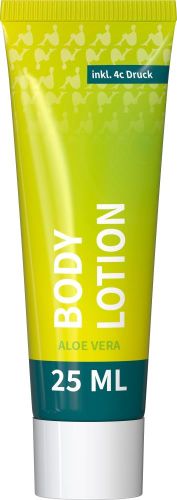 Aloe Vera Body Lotion, 25 ml Tube als Werbeartikel