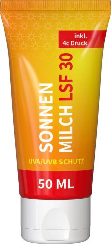 Sonnenmilch LSF 30, 50 ml Tube als Werbeartikel
