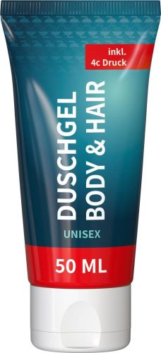 Duschgel Body&Hair, 50 ml Tube als Werbeartikel