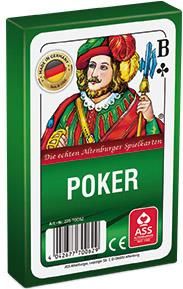 Kartenspiel Poker BlackJack, 55 Blatt, in Faltschachtel - inkl. Druck als Werbeartikel