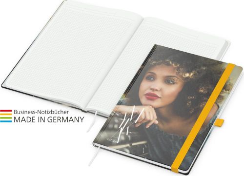 Notizbuch Match-Book White Recycling als Werbeartikel