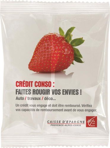 Haribo Primavera Erdbeeren Werbetüte, 12 g als Werbeartikel