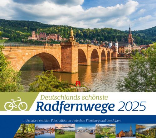 Kalender Deutschlands Radfernwege 2024 als Werbeartikel