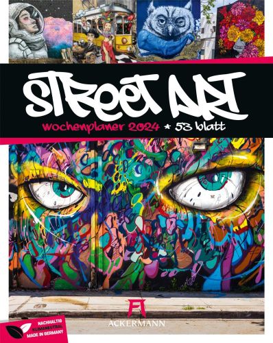 Kalender Street Art - Wochenplaner 2024 als Werbeartikel