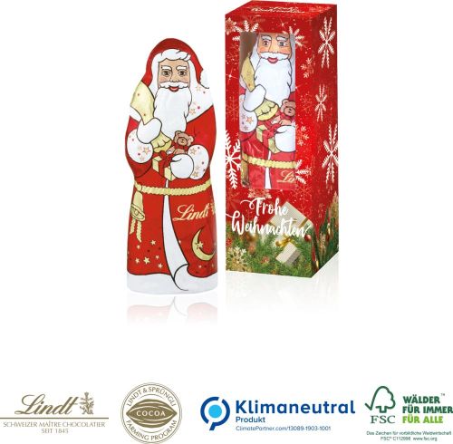 Weihnachtsmann von Lindt, 40 g als Werbeartikel