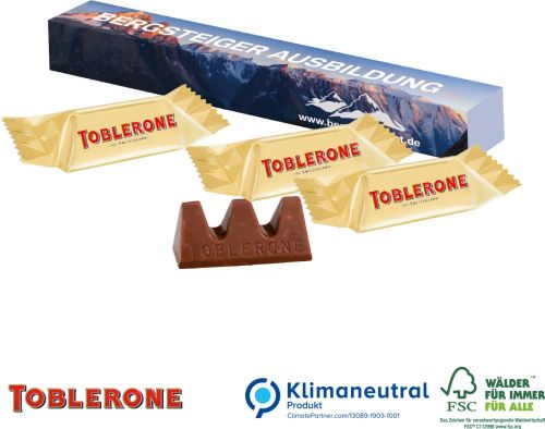 TOBLERONE Mini, 3er, Klimaneutral, FSC® als Werbeartikel