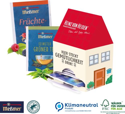 Tee-Haus Mini, Klimaneutral, FSC® als Werbeartikel