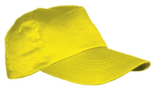 Baumwoll-Mütze, gelb als Werbeartikel