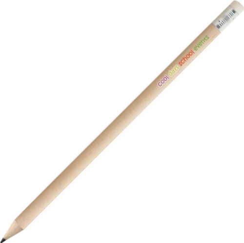 Bleistift mit Radiergummi und Härtegrad HB Cornwell als Werbeartikel