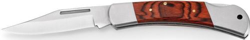Taschenmesser Falcon II aus Edelstahl und Holz als Werbeartikel