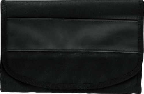CreativDesign® Wagenpapiertasche ColourLane schwarz/schwarz als Werbeartikel